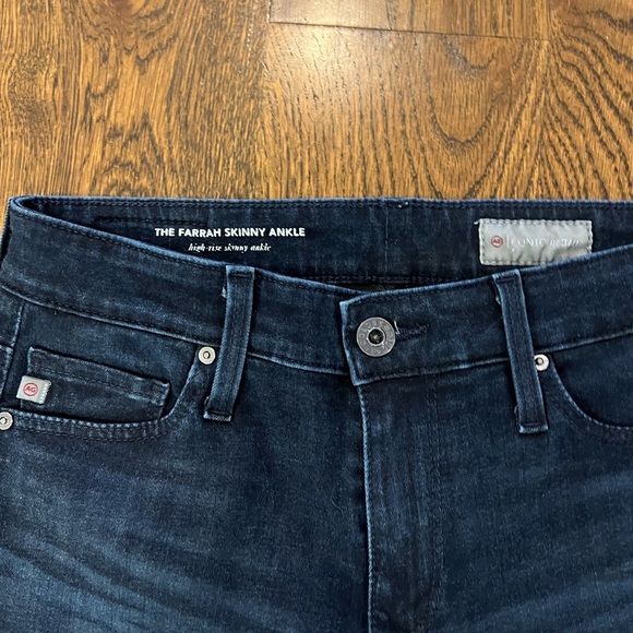 AG “The Farrah Skinny Ankle” Dark Wash Skinny Jeans Size 25R - Picture 3 of 5